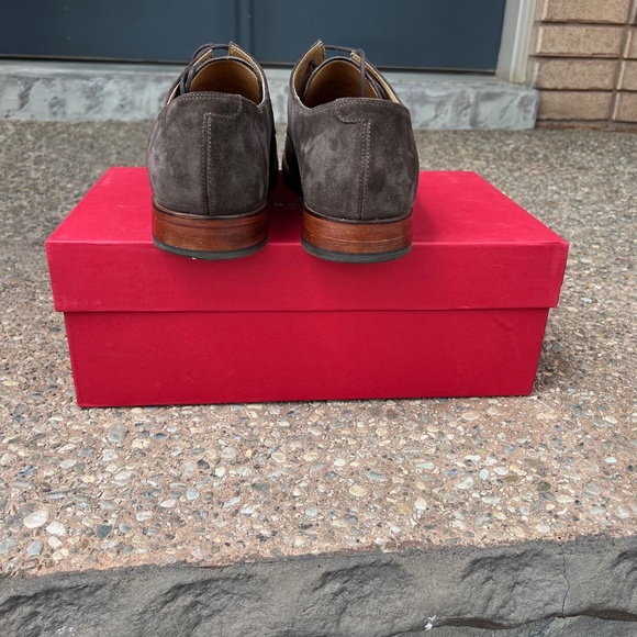 Grenson Gardner Suede Leather Derby Shoes UK 11 - Picture 3 of 8